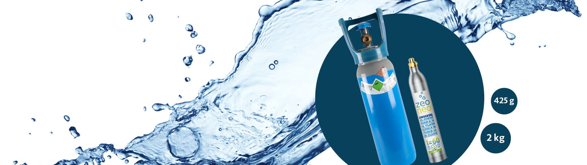 Wasserspender-Gaspatronen für Kohlensäure